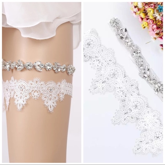 Dresses & Skirts - Just arrived unique Wedding Garter Rhinestone Emb